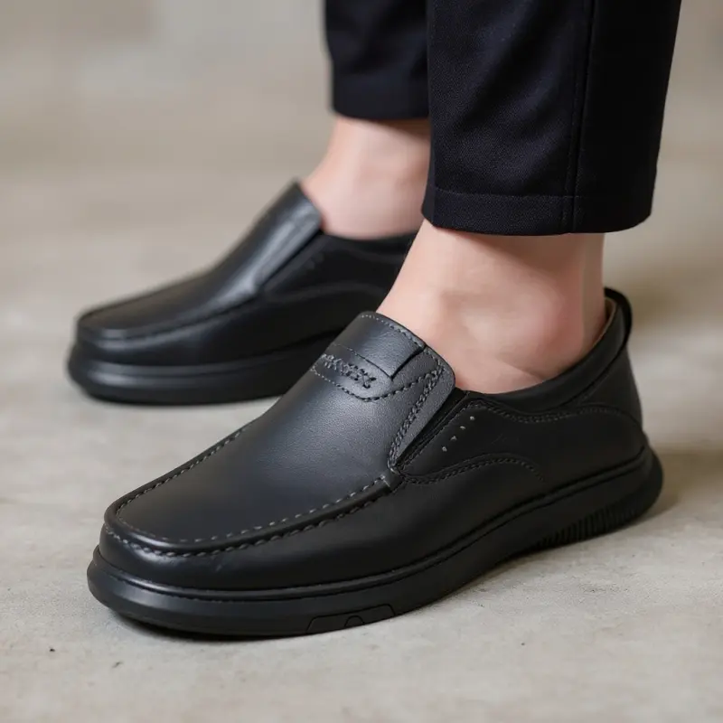 Sparrow Leather Black Shoe 2